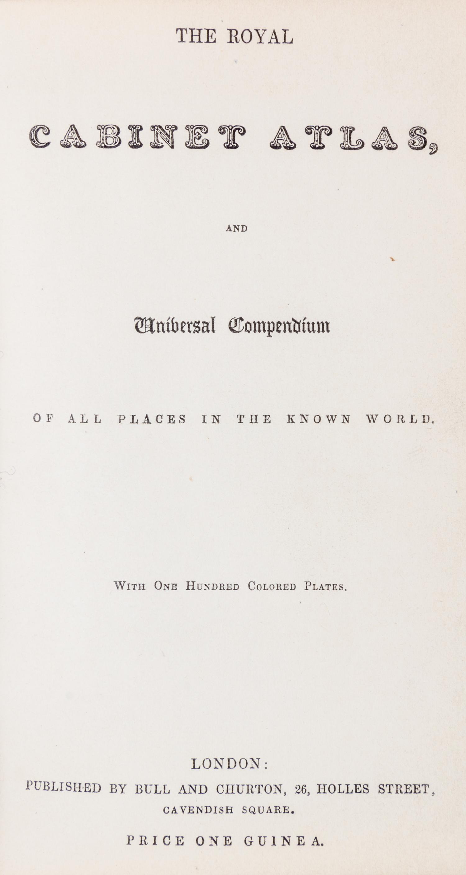 (ATLAS) STARLING, THOMAS. The Royal Cabinet Atlas. London, [1840]
