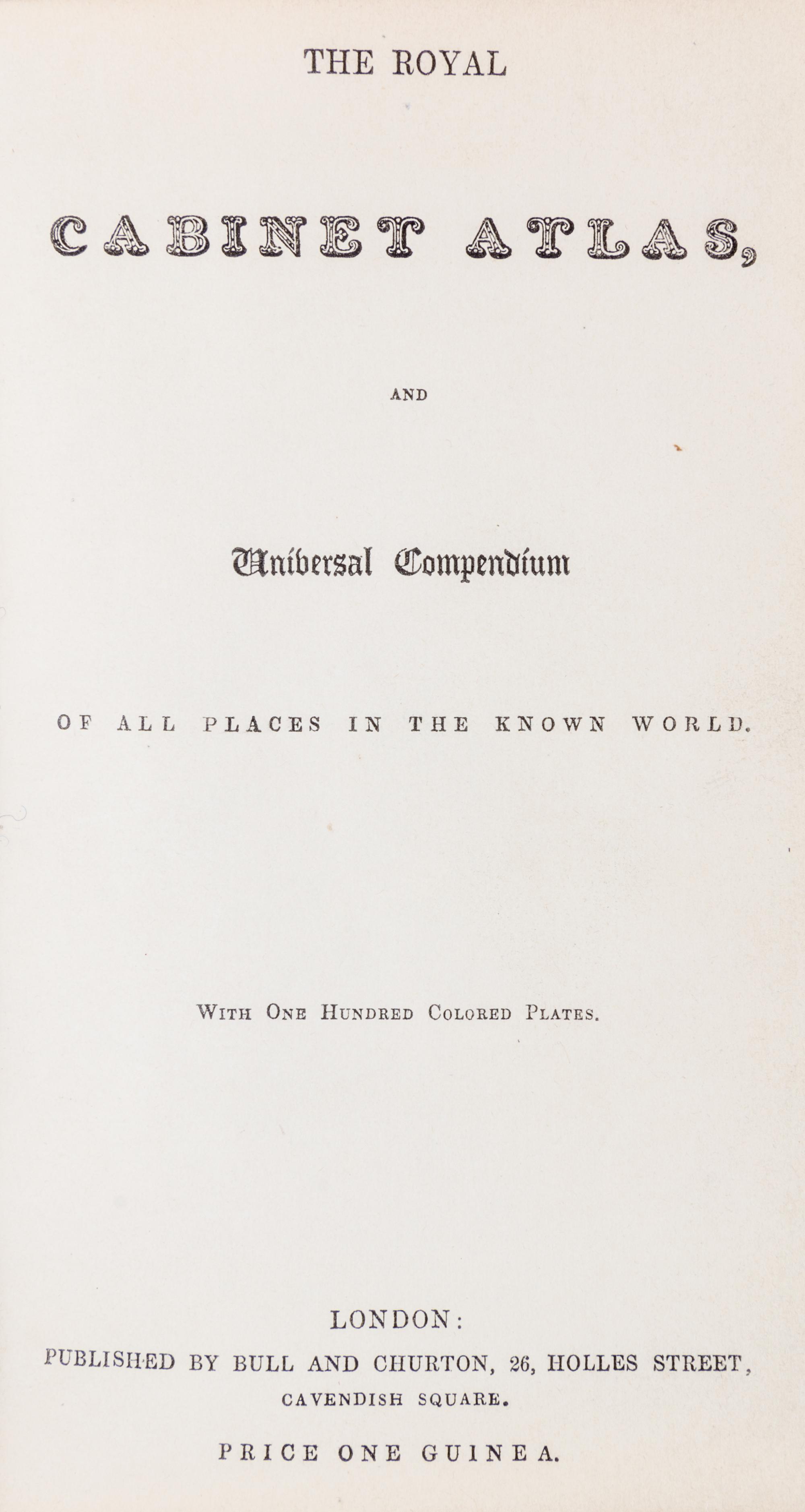 (ATLAS) STARLING, THOMAS. The Royal Cabinet Atlas. London, [1840]