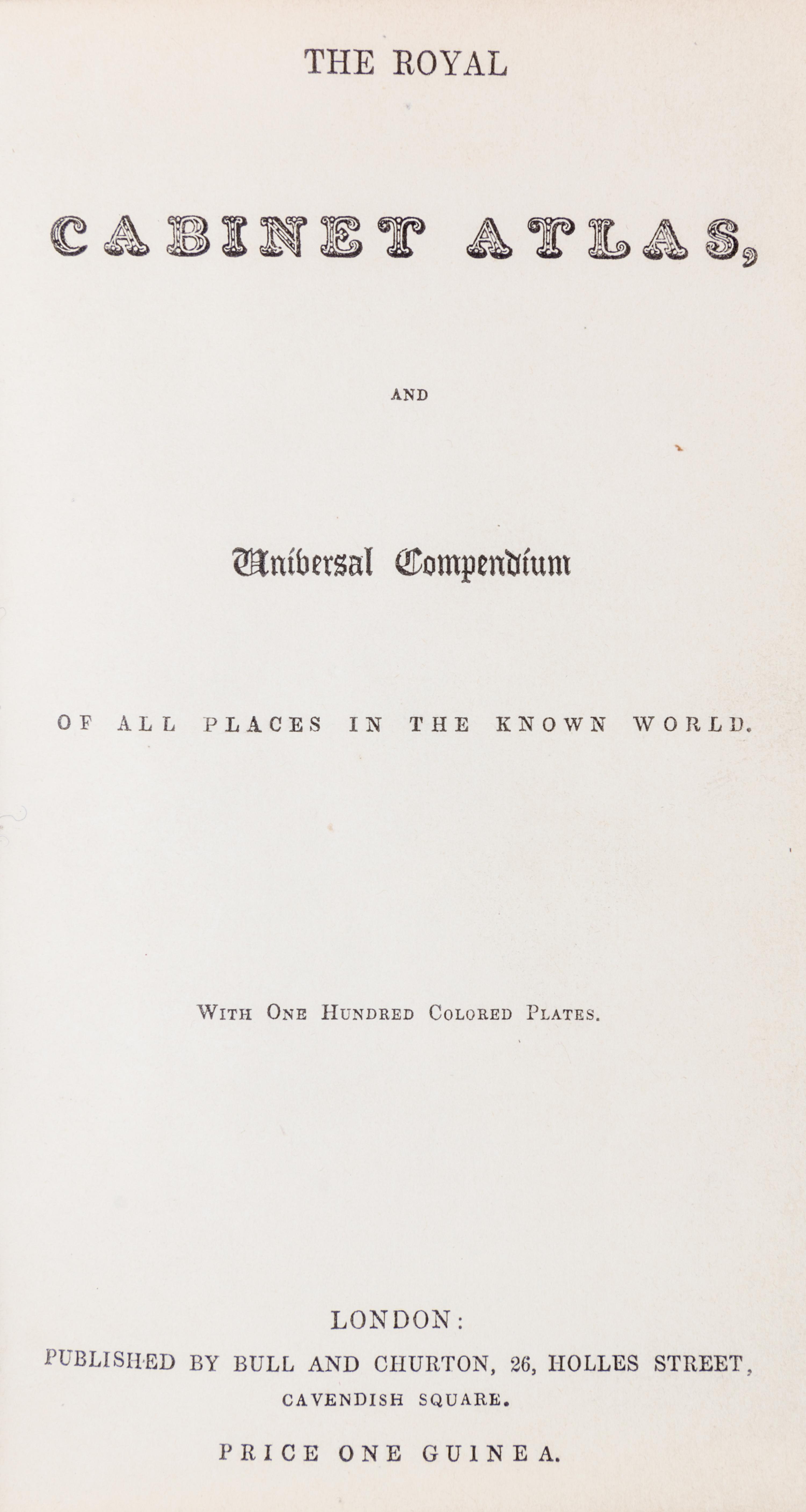 (ATLAS) STARLING, THOMAS. The Royal Cabinet Atlas. London, [1840]