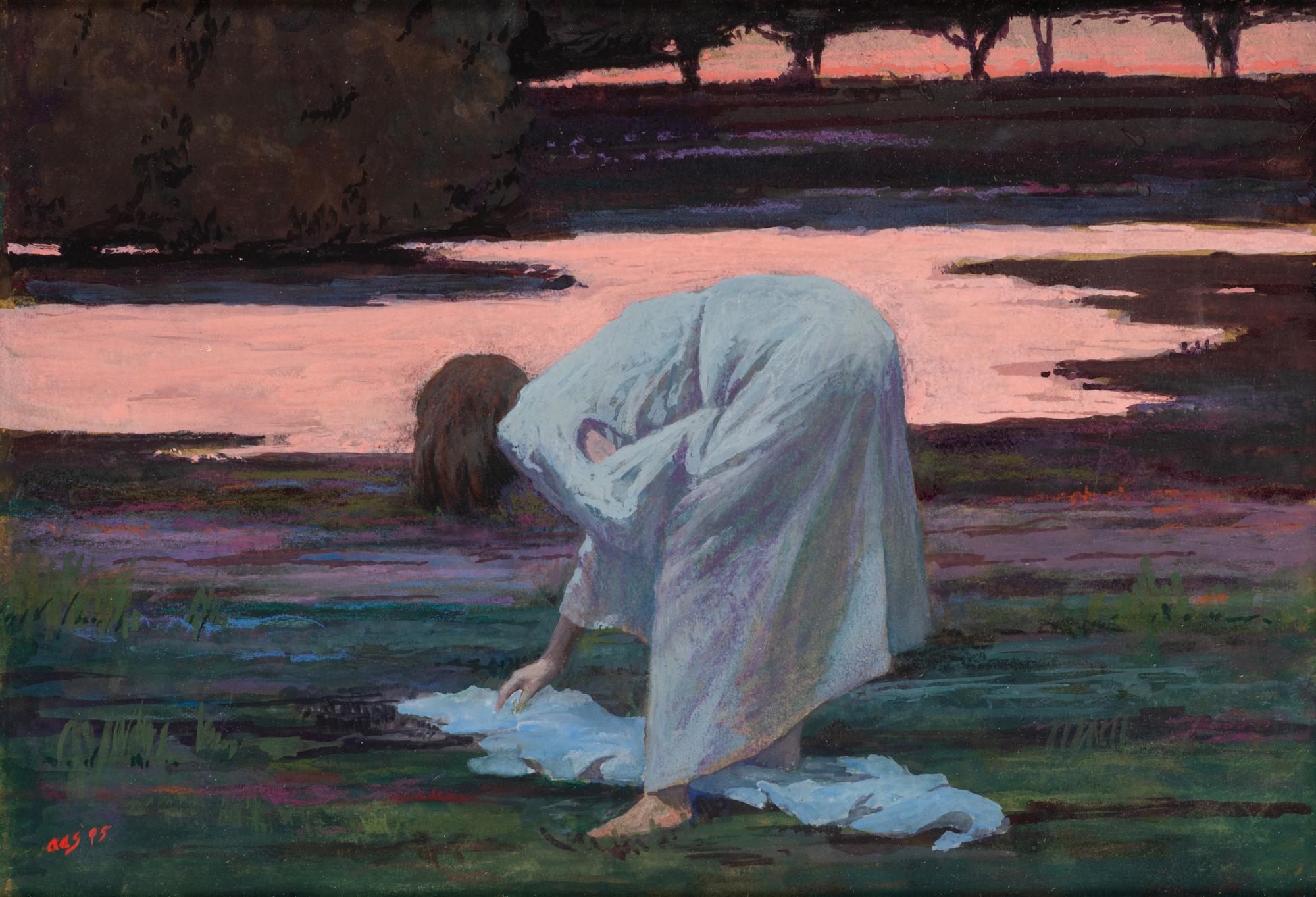 Figure Bending over a Towel , 1995