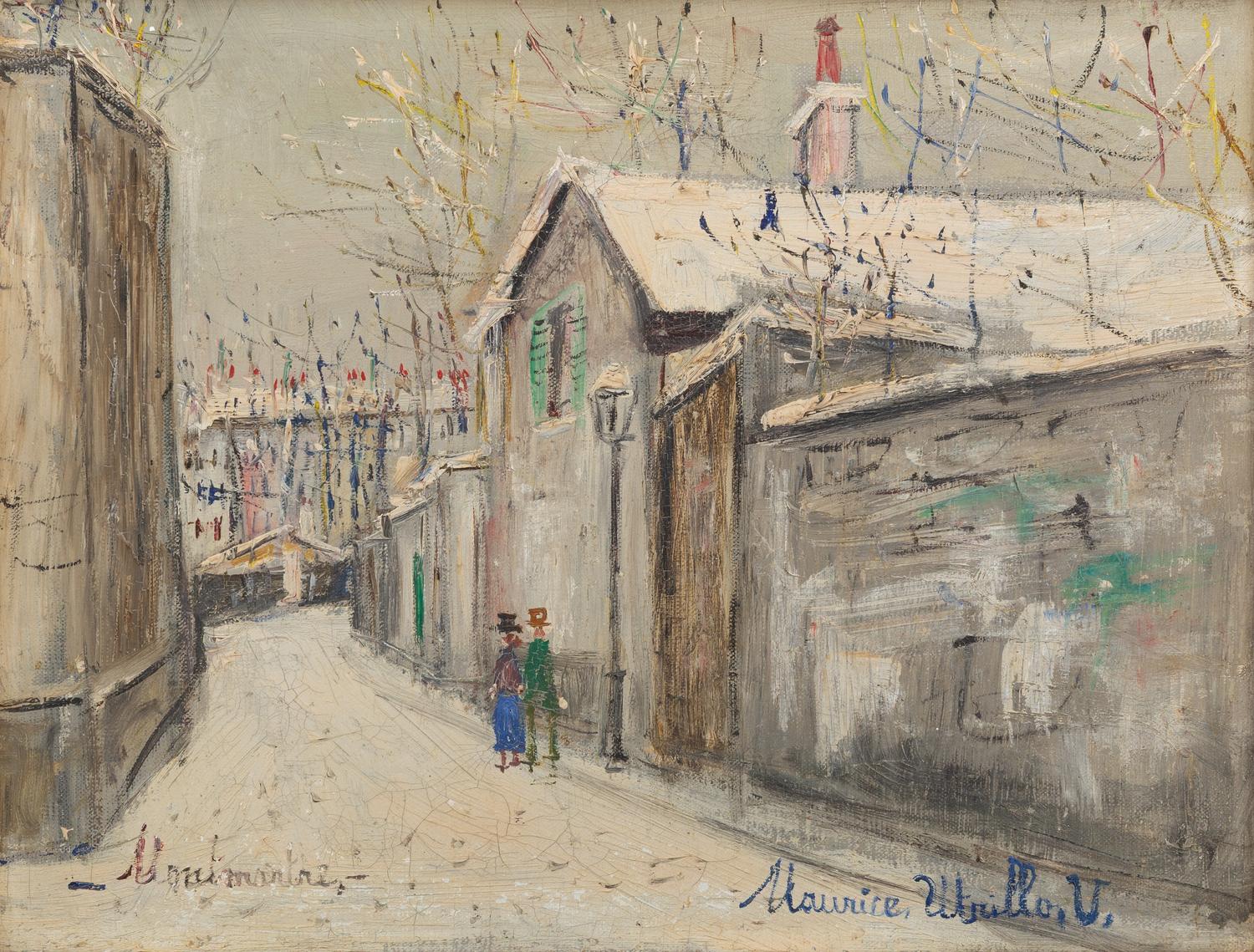 La Chaumière d'Henri IV À Montmartre Sous la Neige , circa 1942
