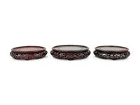 Eleven Chinese Hardwood Stands