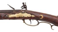 Highly Adorned Lehigh Valley Flintlock Rifle Attributed to Adam Knutz