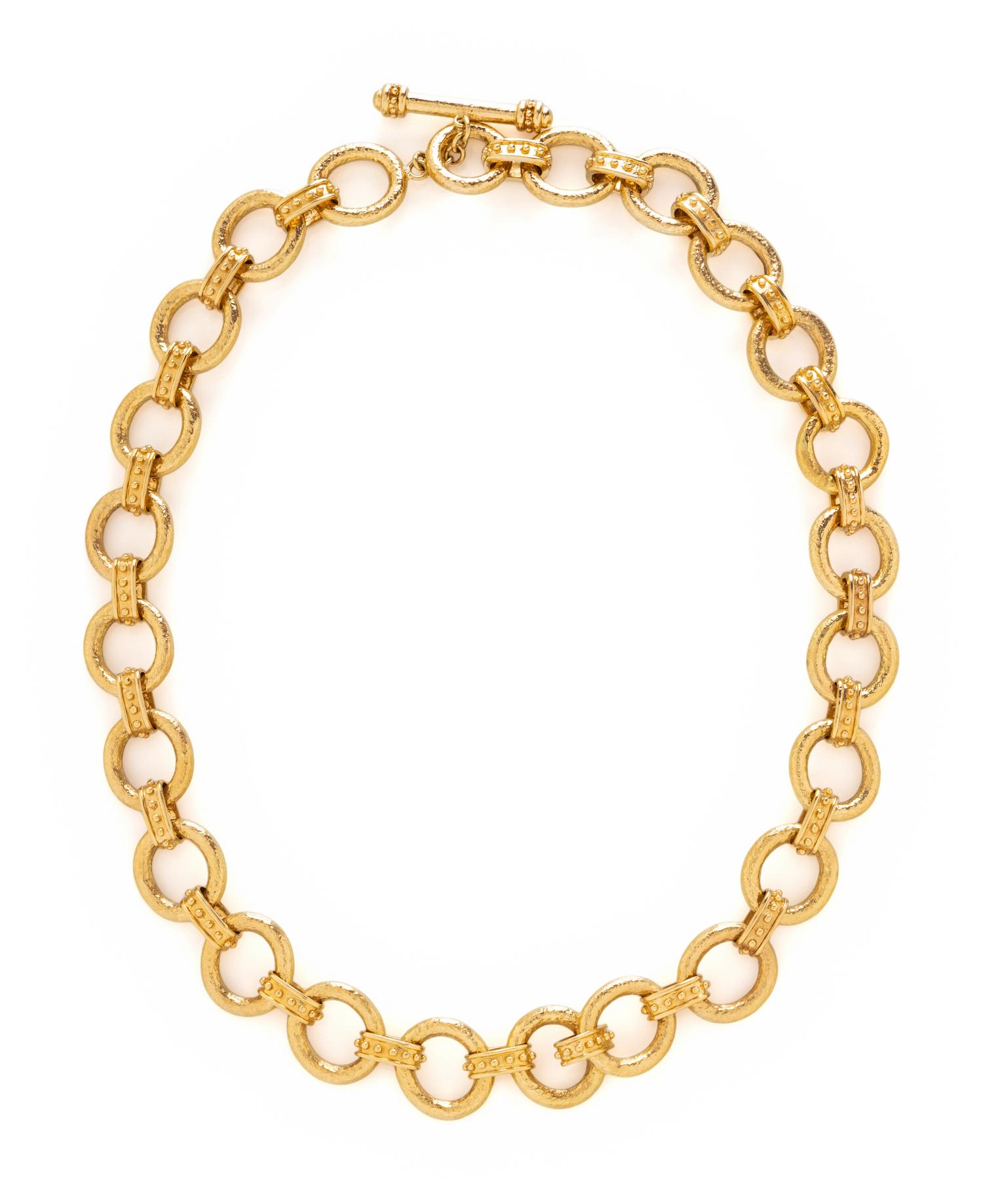 YELLOW GOLD CABLE CHAIN NECKLACE