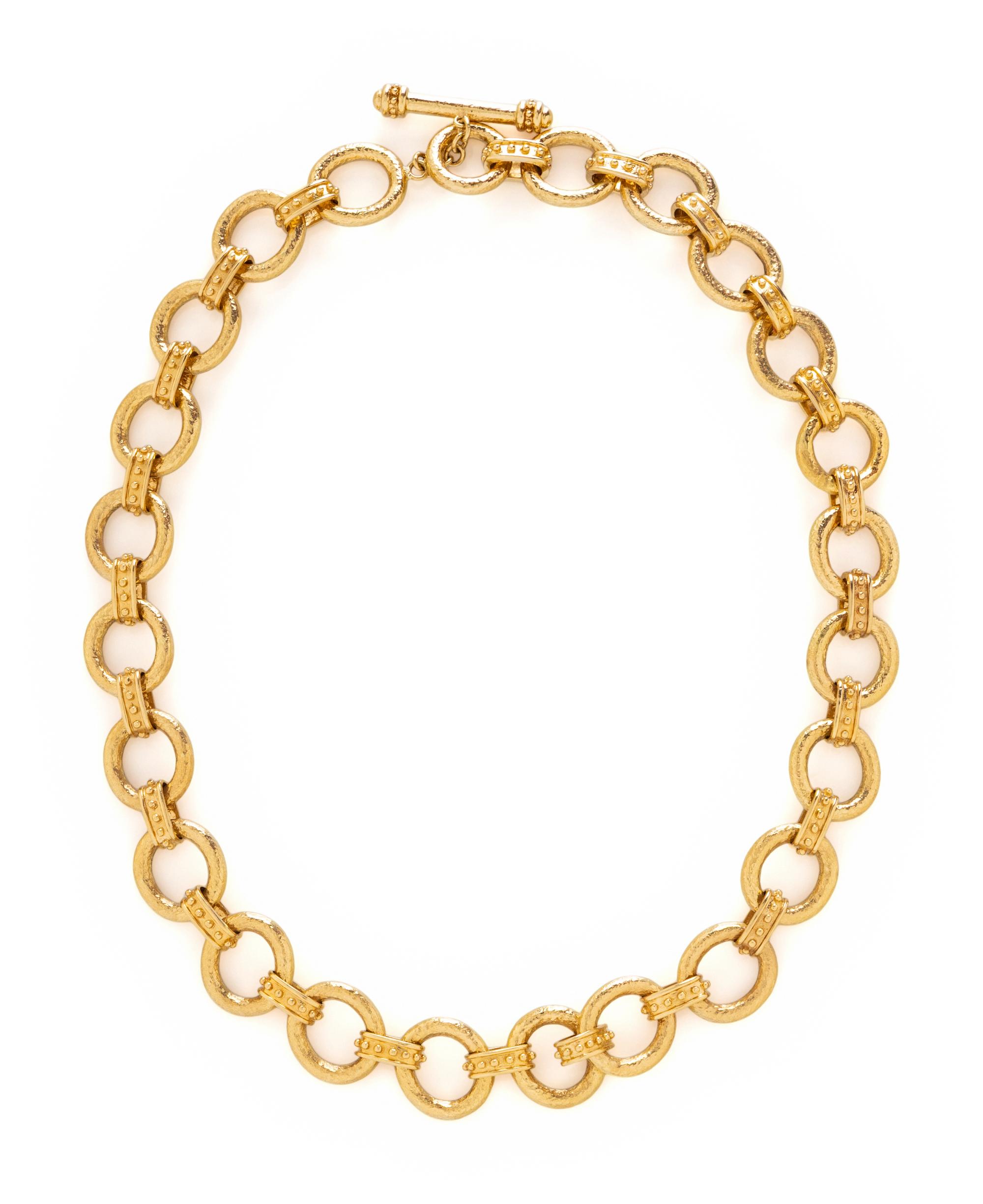 YELLOW GOLD CABLE CHAIN NECKLACE