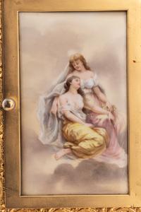 A Royal Vienna Porcelain Mounted Gilt Bronze Clock, Couaillet