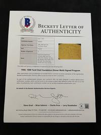 An Exceptional Vince Lombardi and Green Bay Packers Legends Multi Signed Autograph 1968 1,000 Yard Club Foundation Dinner Program (Beckett Authentication Services Letter BAS Certified),