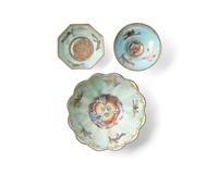 Three Wedgwood Lustre Crane (or Bird of Paradise) Table Articles