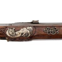 Contemporary Flintlock Rifle with Venus and Adonis Motifs
