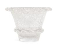 A Daum Art Deco Glass Bowl Height 5 1/2 inches.