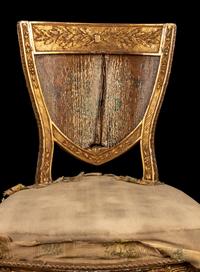 A Pair of Italian Giltwood Side Chairs from the Potter and Bertha Honoré Palmer Mansion, Chicago