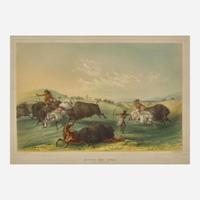 George Catlin (American, 1796-1872) Catlin's North American Indian Portfolio: Hunting Scenes and Amusements of the Rocky Mountains and Prairies of America