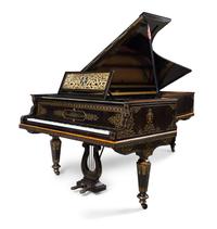 A Victorian Calamander Concert Grand Piano Length of case 100 1/2 inches. — SEBASTIAN ERARD, LONDON, CIRCA 1875