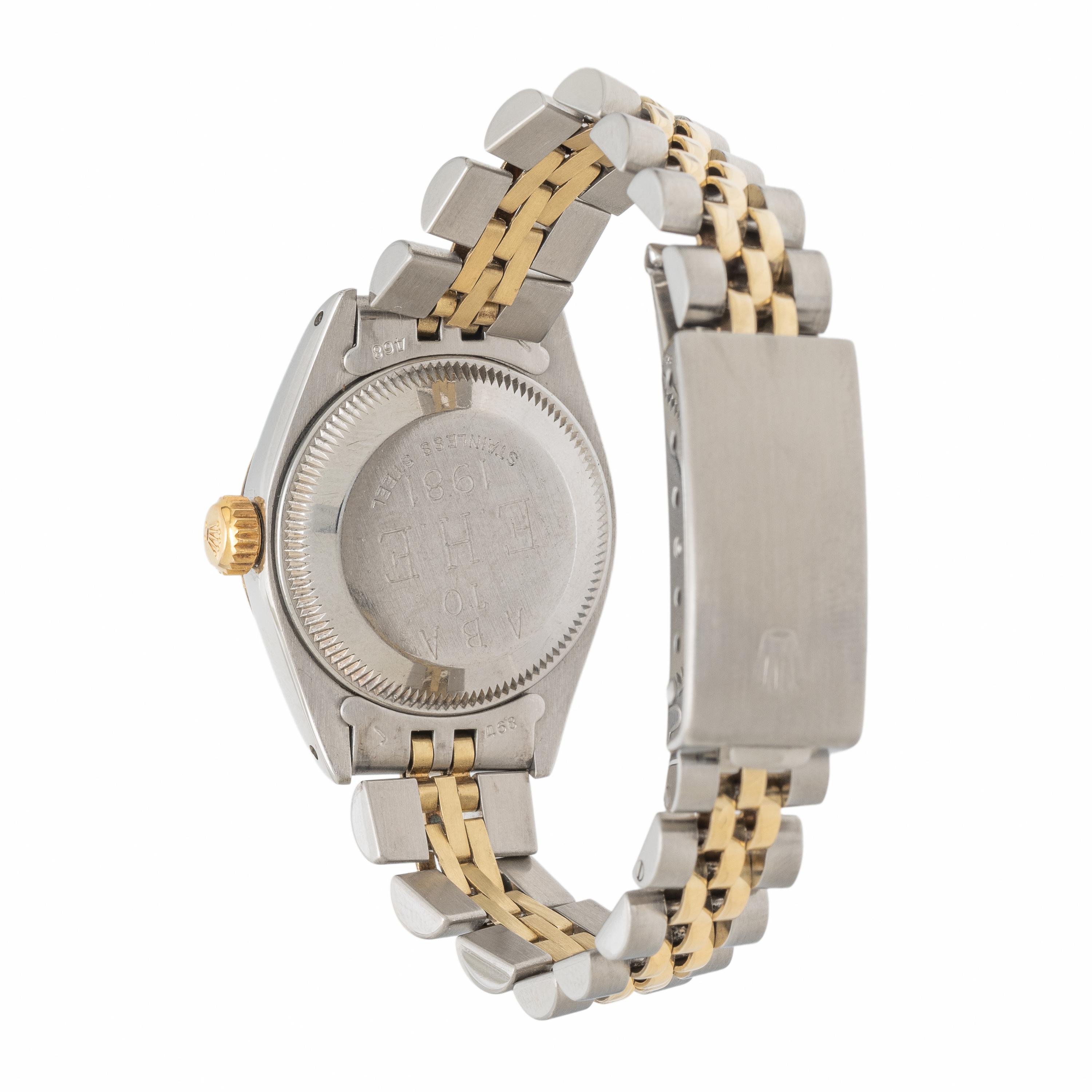 Rolex, Ref. 6917, Stainless Steel and 18K Yellow Gold 'Lady Datejust' Watch