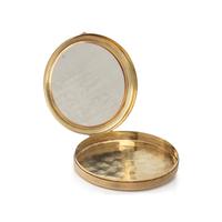 YELLOW GOLD AND DIAMOND COMPACT