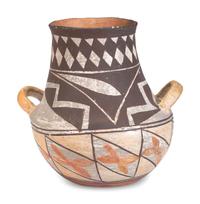 Acoma Four Color Pottery Jar