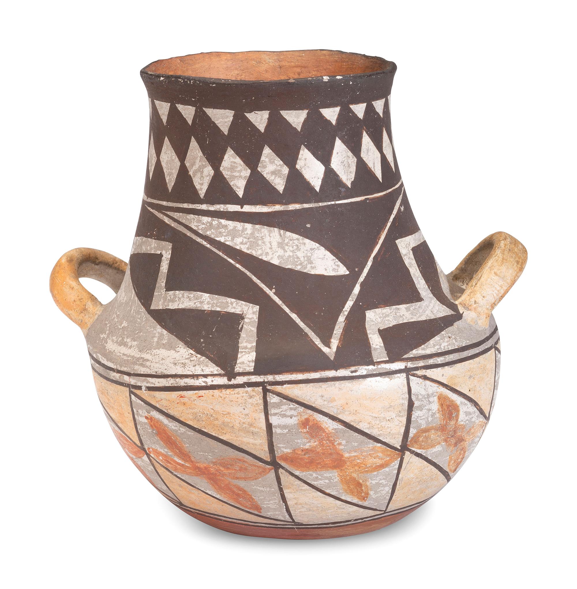 Acoma Four Color Pottery Jar