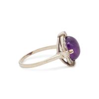 AMETHYST AND DIAMOND RING