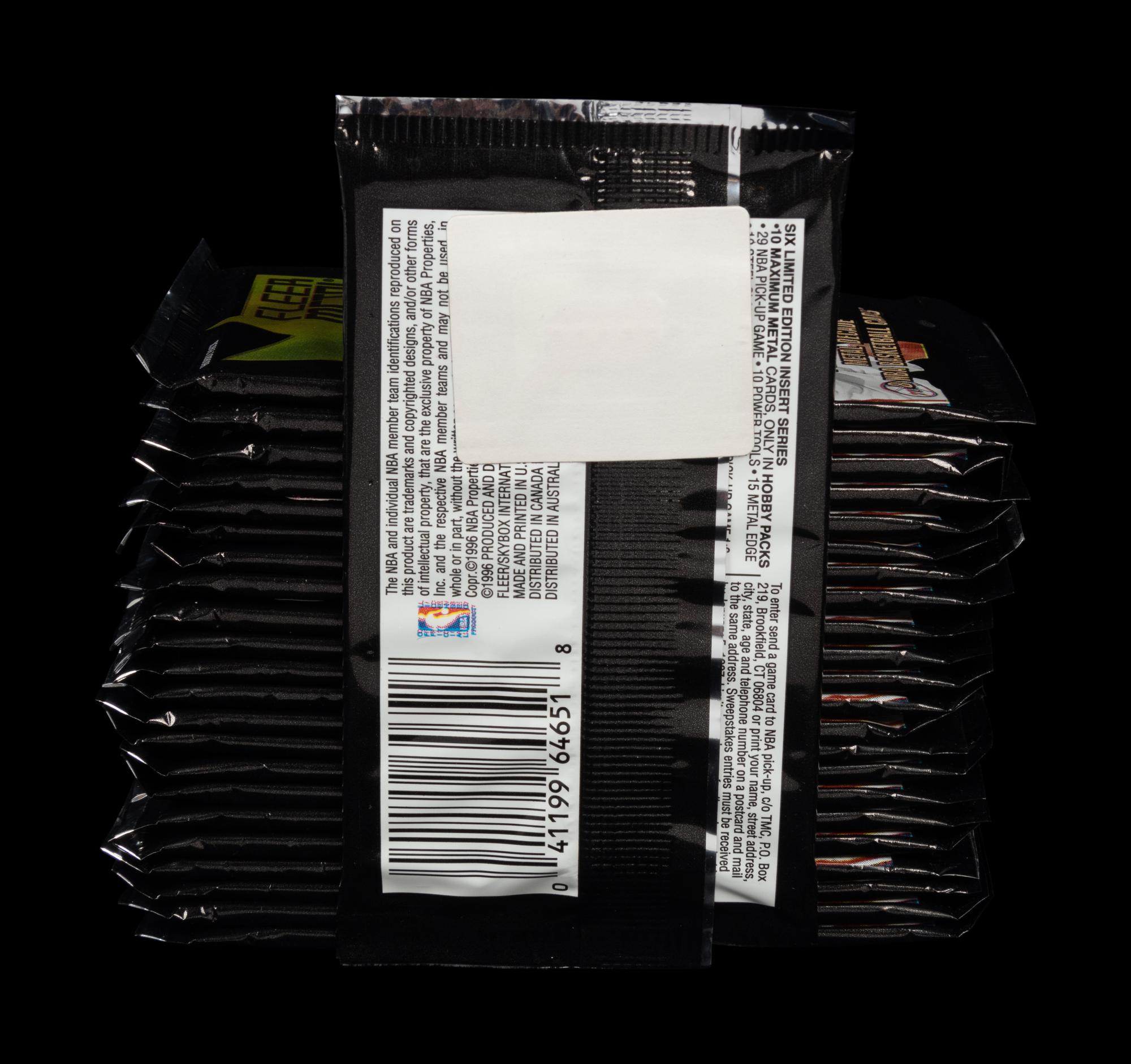 A Group of 23 Hobby Packs of 1996-97 Fleer Metal Series One Basketball Cards