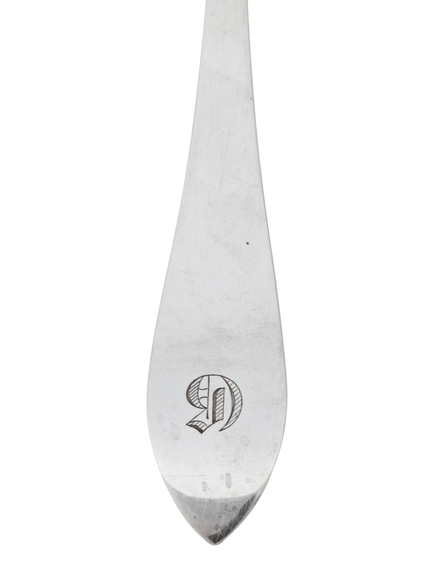 Twelve Tiffany and Co. Silver Soup Spoons