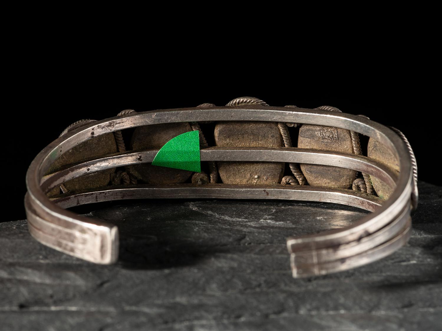 Navajo Silver and Turquoise Cuff Bracelet