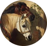 Horses in Profile , 1848