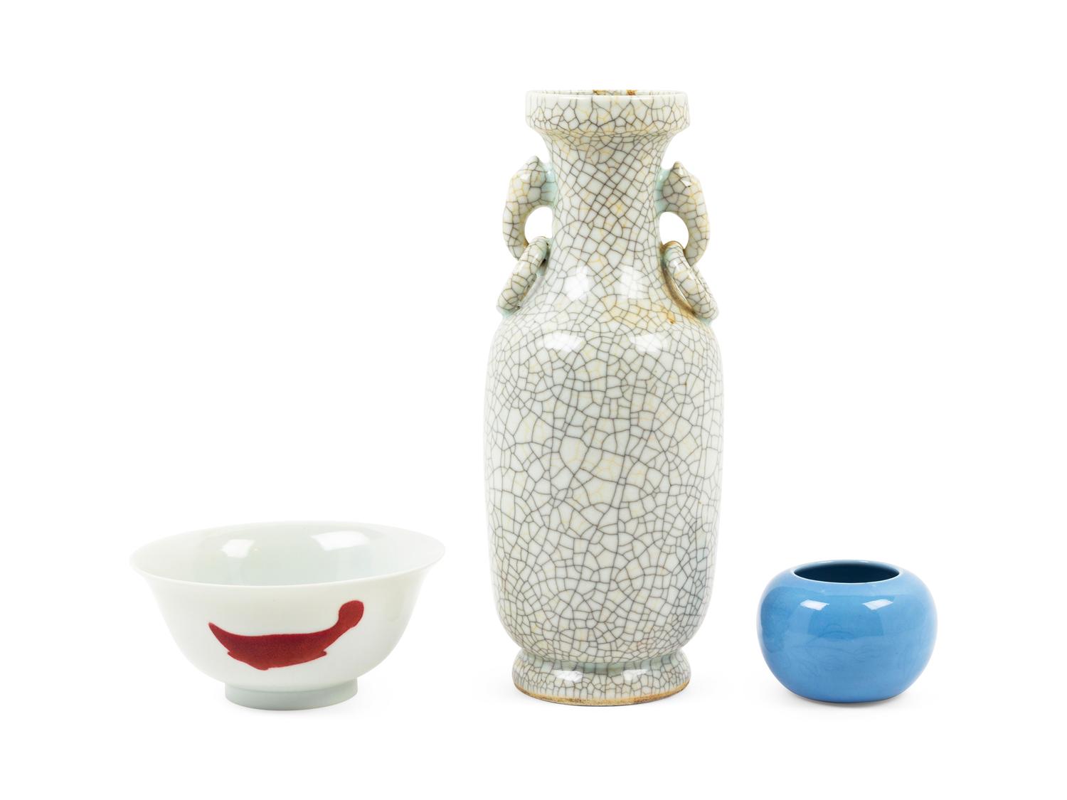 Three Chinese Porcelain Articles