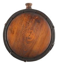 [CIVIL WAR]. Confederate cedar wooden canteen.