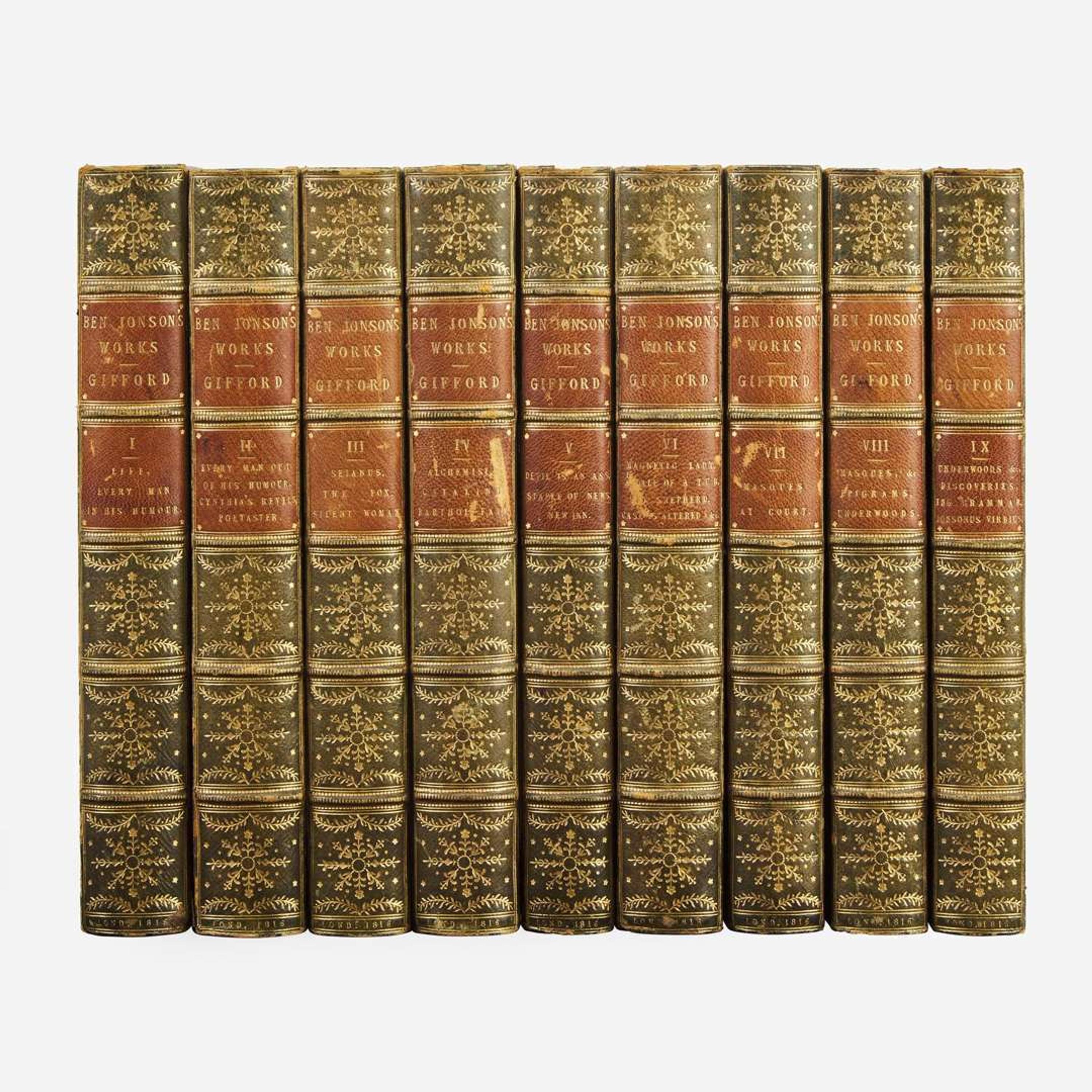 [Fine Bindings] [Jonson, Ben] Gifford, W. (editor) The Works of Ben Jonson