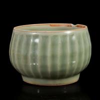 A Longquan celadon deep "Lotus" bowl Southern Song to Yuan dynasty