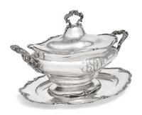 An American Silver Tureen and Underplate