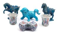 Six Decorative Chinese Style Ceramic Articles
