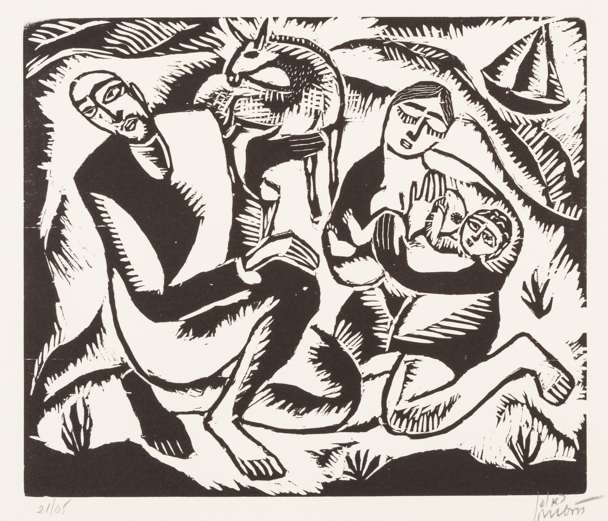 Reuven Rubin, (Israeli, 1893-1974), A portfolio of ten works from Godseekers, 1923