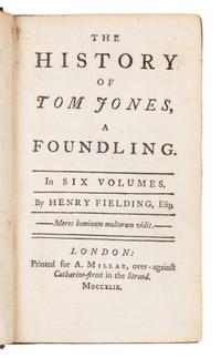FIELDING, Henry (1707-1754). The History of Tom Jones, a Foundling. London: for A. Millar, 1749.
