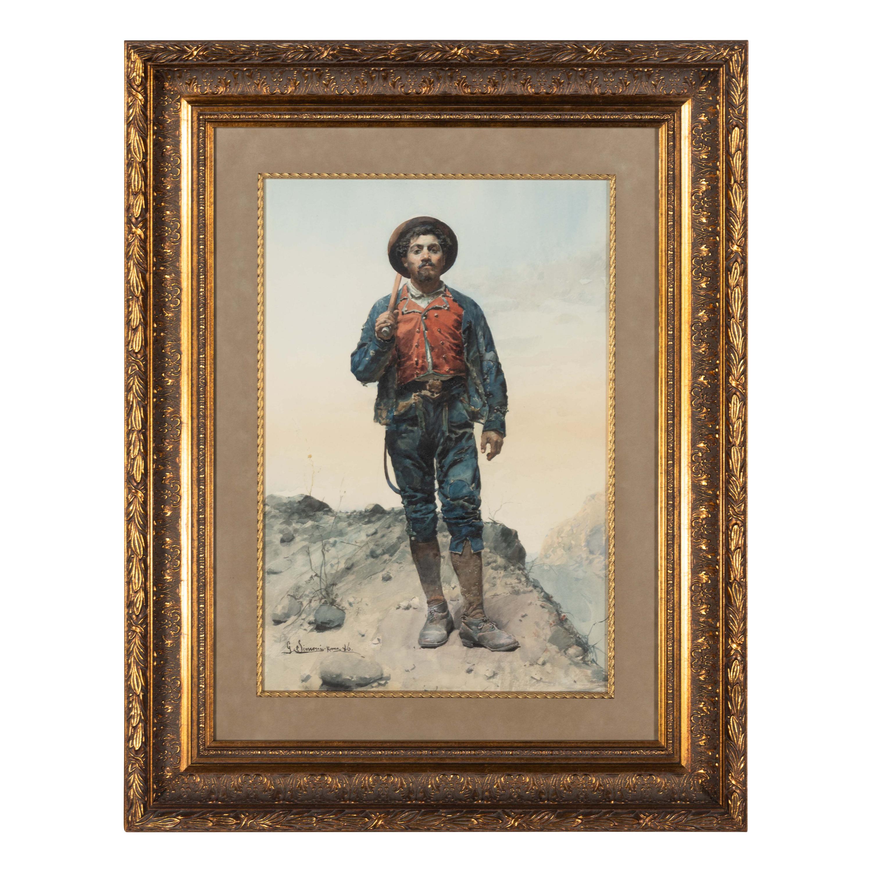 Italian, 19th Century — Man with an Axe