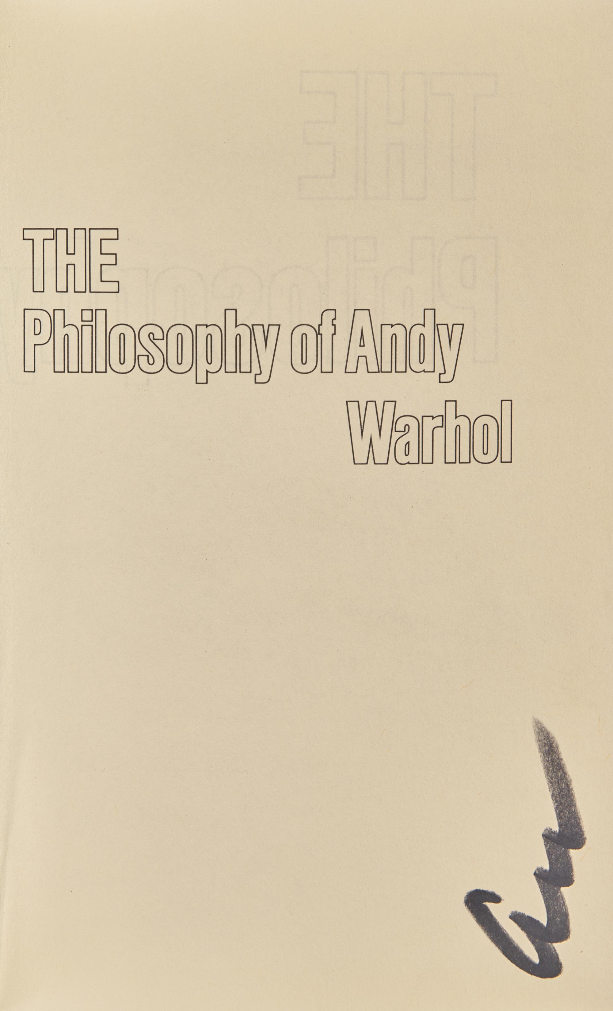 [Art] Warhol, Andy. The Philosophy of Andy Warhol (From A to B and Back Again)