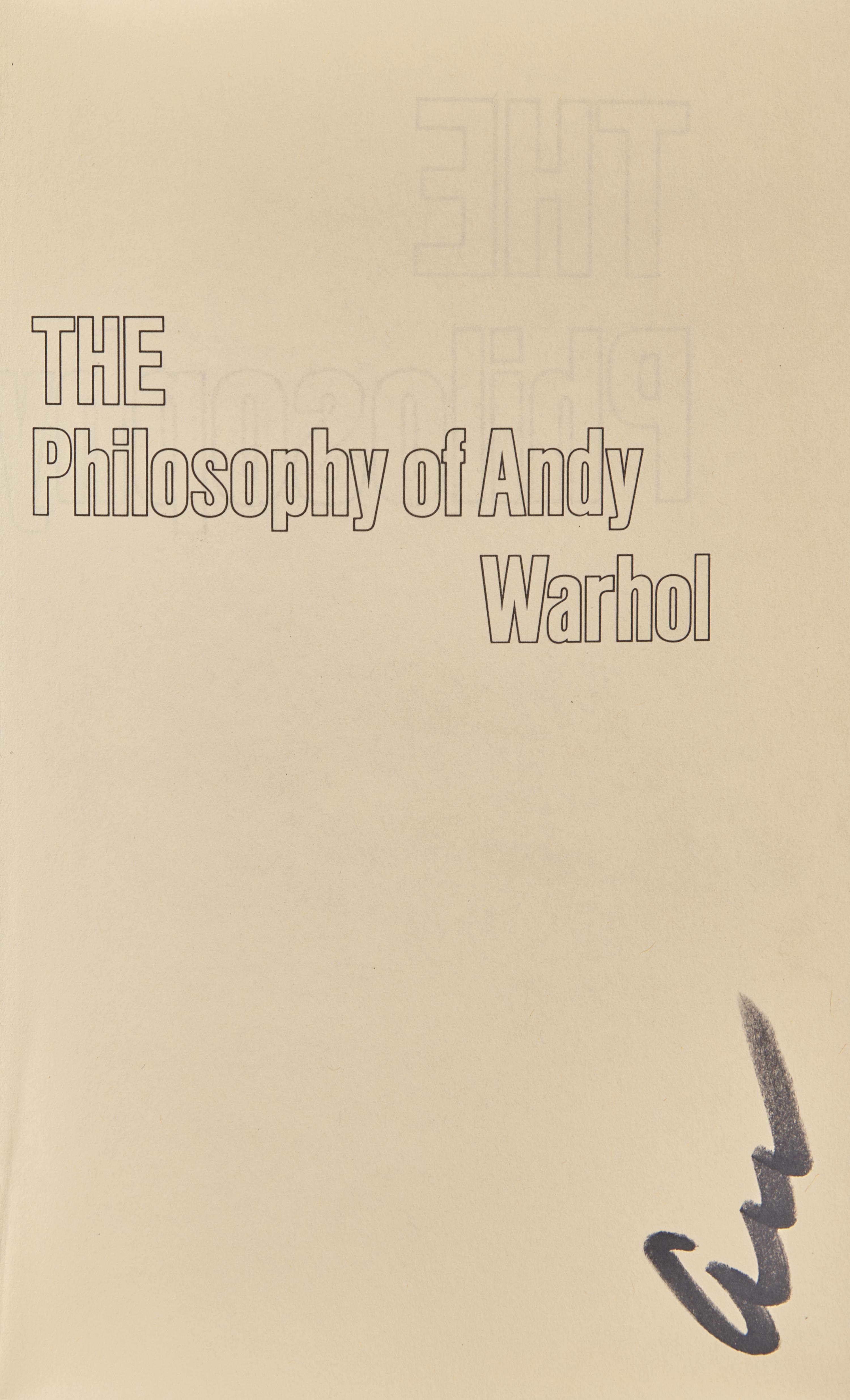 [Art] Warhol, Andy. The Philosophy of Andy Warhol (From A to B and Back Again)