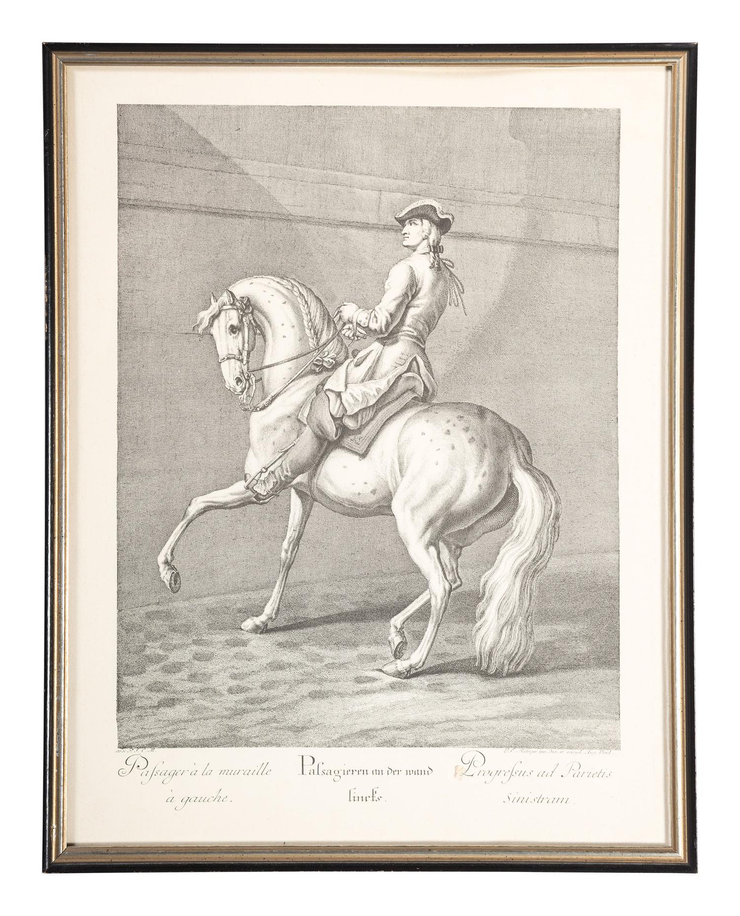 Six Austrian Equestrian Engravings