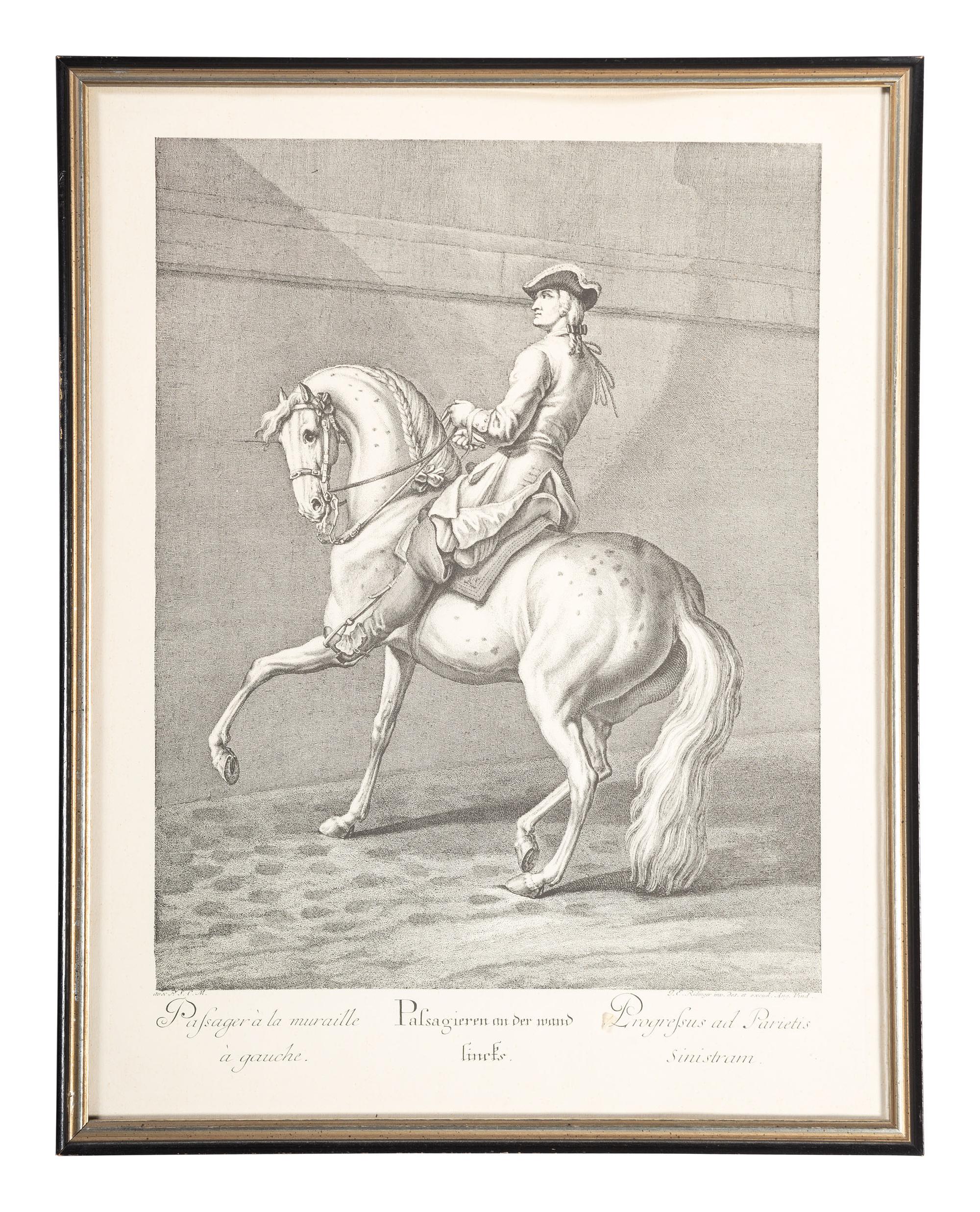 Six Austrian Equestrian Engravings