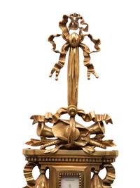 A French Gilt Bronze Clock and Barometer
