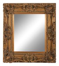 A Baroque Style Giltwood Mirror