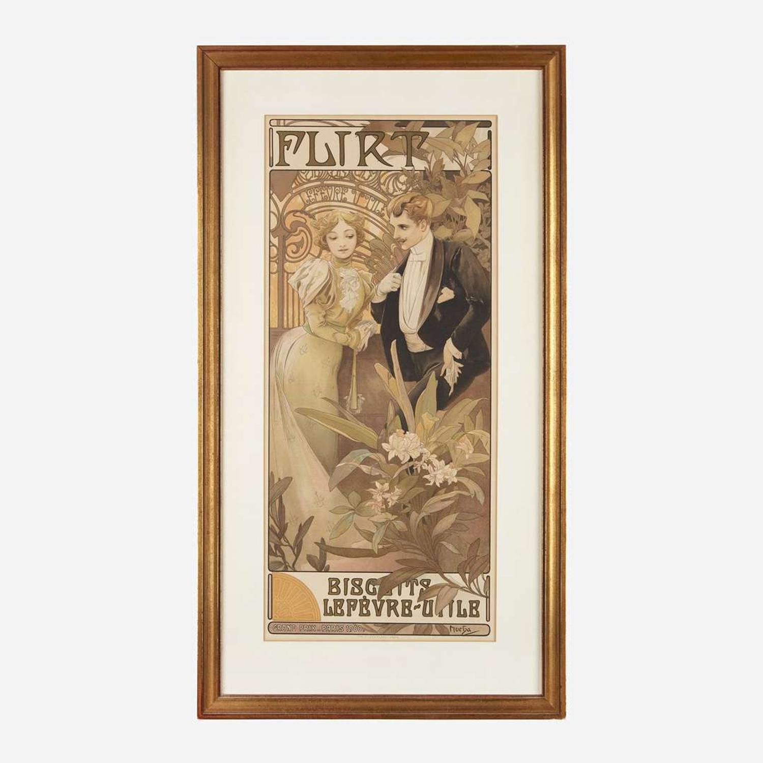 [Posters] Mucha, Alphonso Flirt, Biscuits Lefèvre-Utile