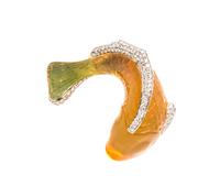 A Collection of 18 Karat Gold and Carved Gem Brooches, Casa Vhernier, 27.40 dwts.