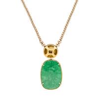 JADE AND YELLOW GOLD NECKLACE