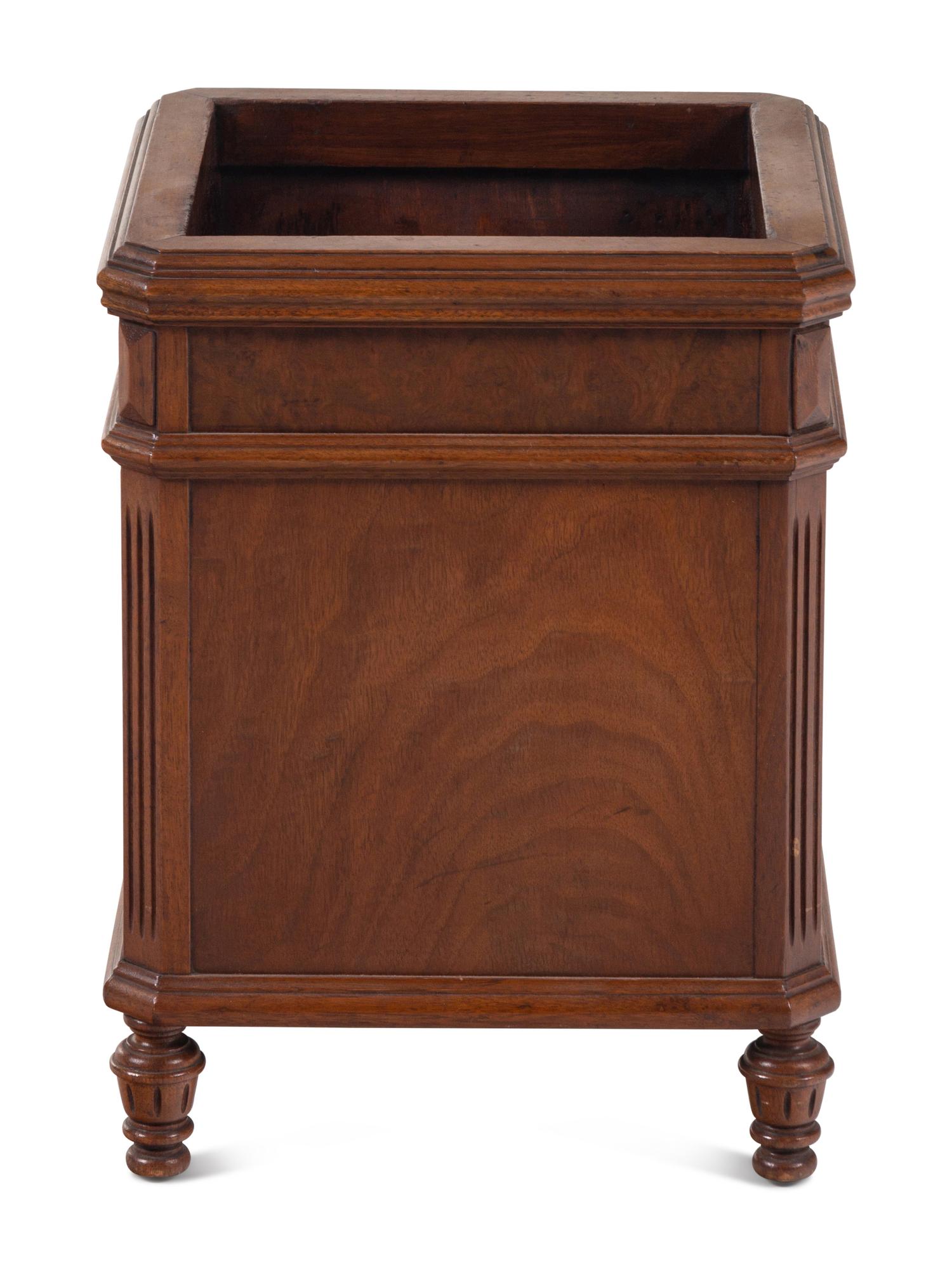 A Georgian Style Walnut Jardinière