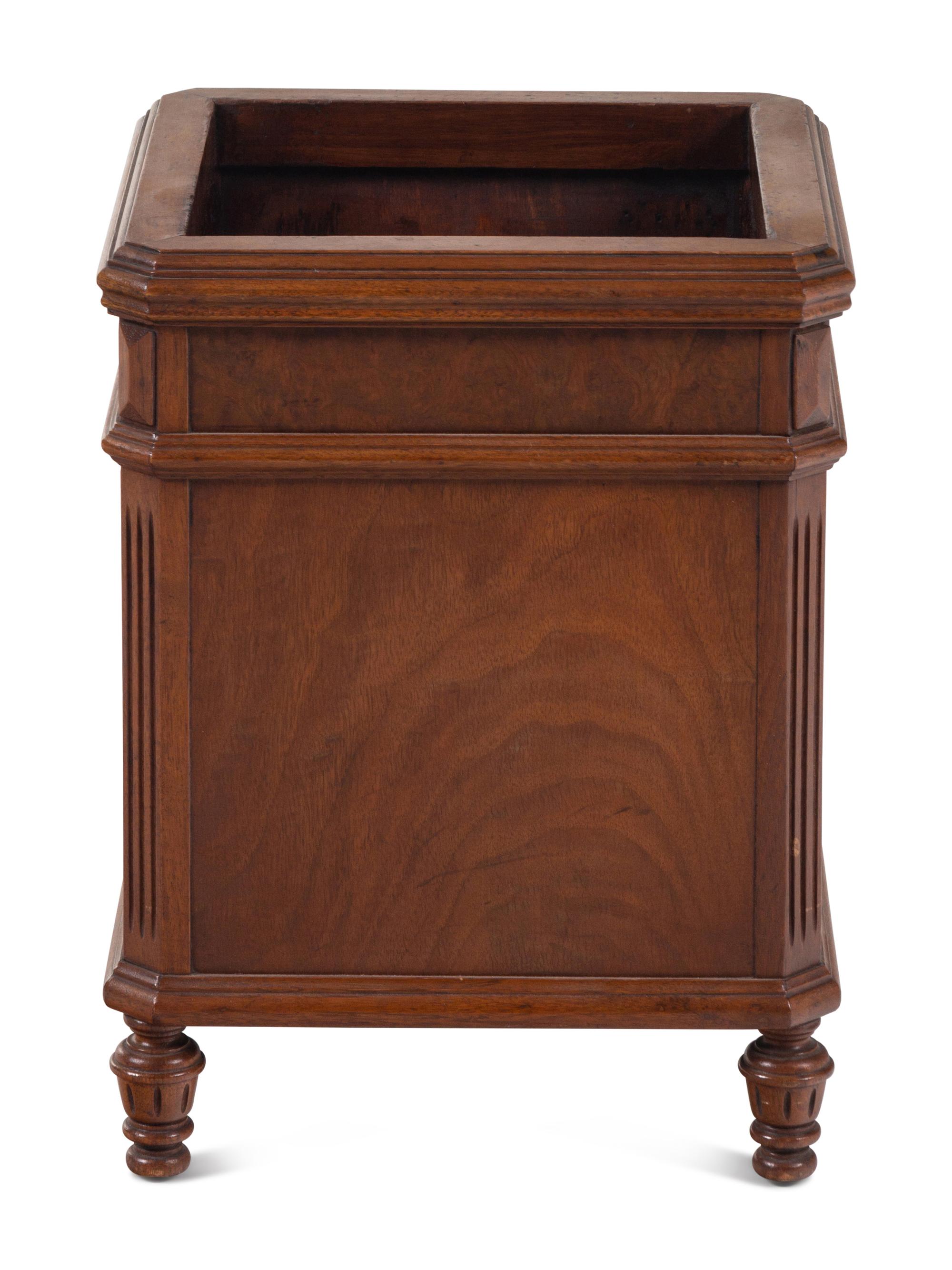 A Georgian Style Walnut Jardinière