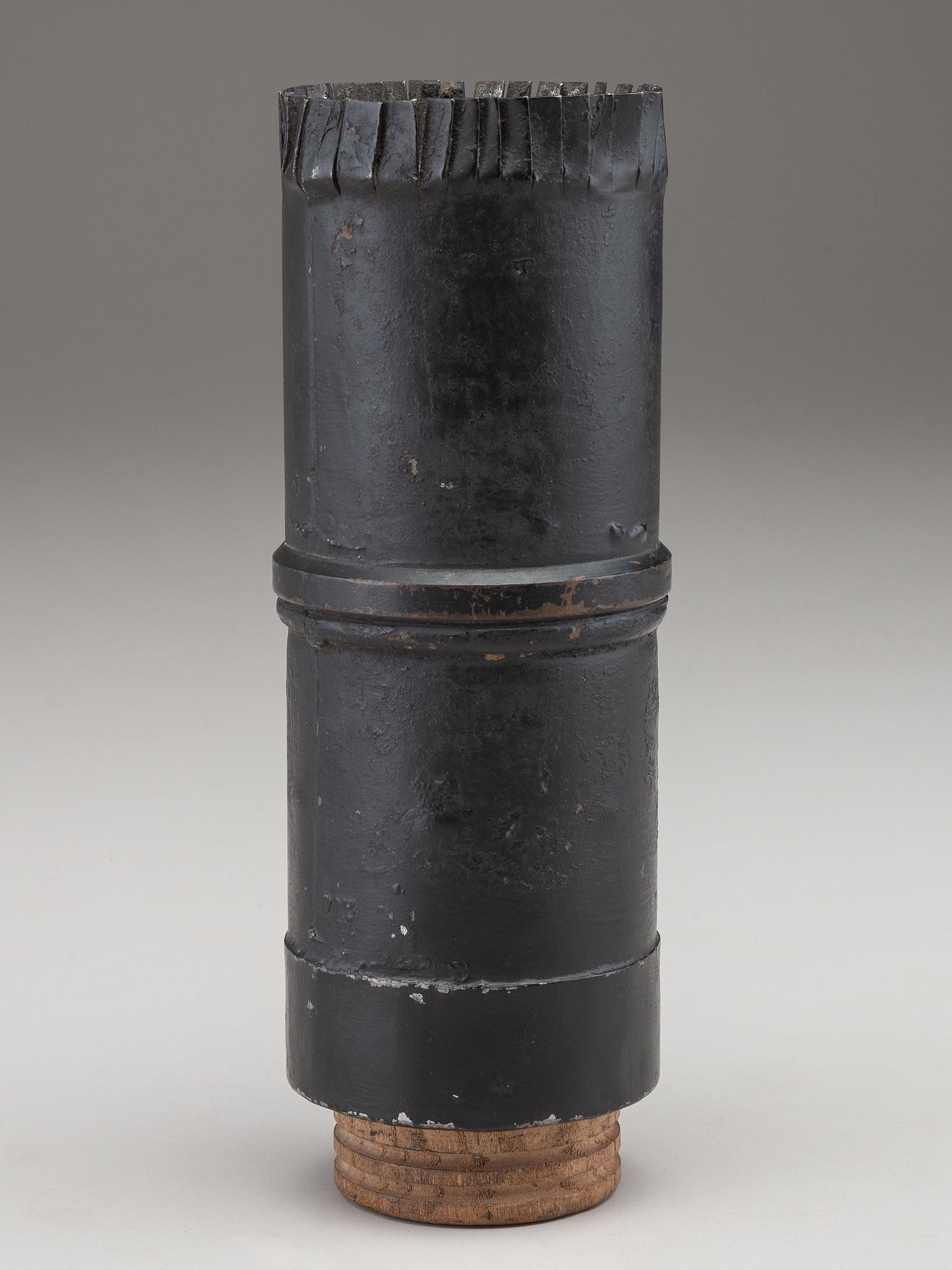 [CIVIL WAR]. Canister round and grapeshot cannonball.
