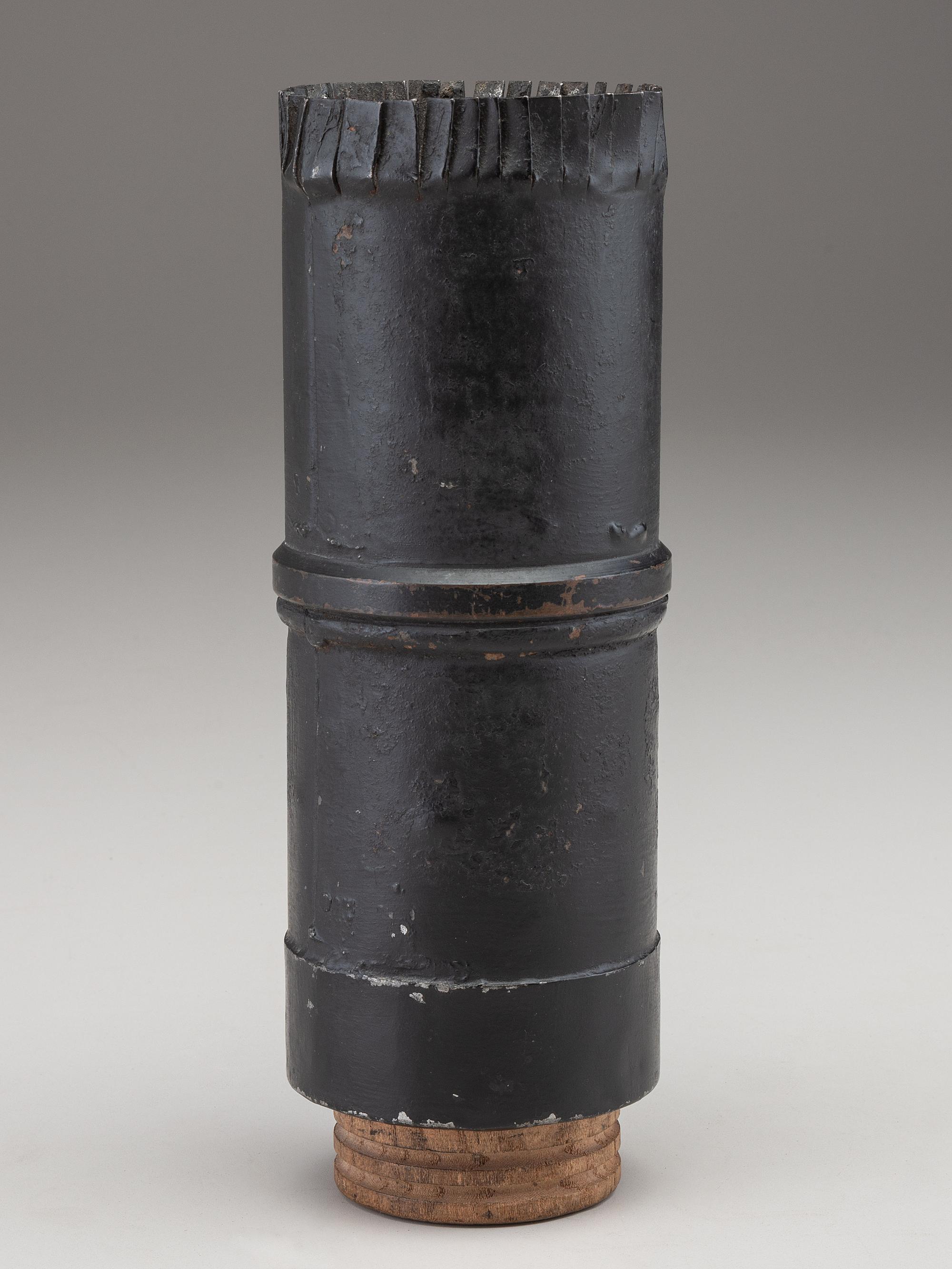 [CIVIL WAR]. Canister round and grapeshot cannonball.