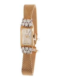 GLYCINE, YELLOW GOLD AND DIAMOND WATCH