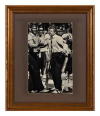 A Group of FIve Photographs of Mike Ditka Coaching Formerly Displayed at Mike Ditka’s Restaurant
